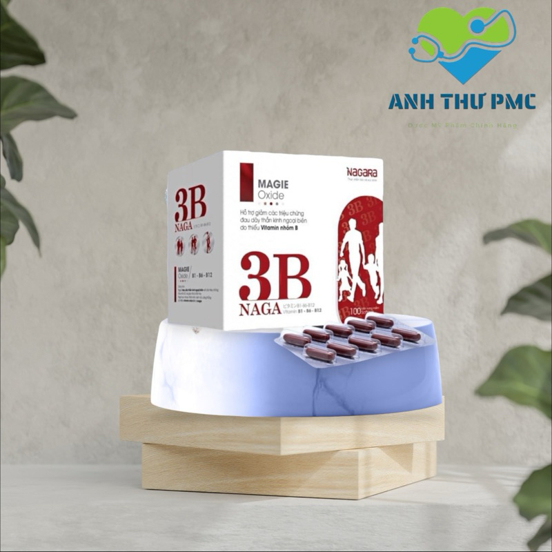 3B NAGA - Bổ sung magie, vitamin B1-B6-B12, Bồi bổ sức khỏe, chán ăn, mệt mỏi - PMC