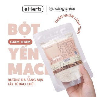 Bột yến mạch đắp mặt nạ trắng da, ngừa mụn, chống lão hóa MILAGANICS 100g (túi zip)