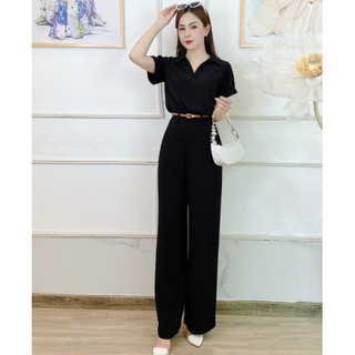 Mall_Quần ống xuông nữ cạp cao khoá trước dáng dài 5 màu cơ bản chất vải dày dặn may kỹ đi học đi chơi