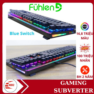 Bàn phím quang cơ gaming Fuhlen Subverter, Led RGB, Blue switch- Bảo hành Ninza 24 tháng