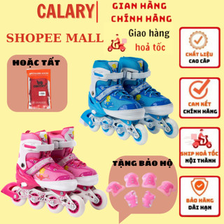 Giày Patin Trẻ Em COUGAR Centosy Mega Cao Cấp Họa Tiết Cá Heo, Có Nút Chỉnh Size Tiện Lợi