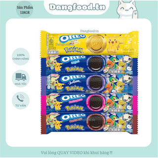 Bánh OREO Nhân Kem 119.6gr - Đầy Đủ Các Hương Vị : Vani - Dâu - Kem Lạnh - Socola