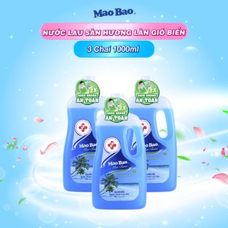 Combo 3 Chai Nước Lau Sàn Mao Bao Hương Làn Gió Biển 1L/chai