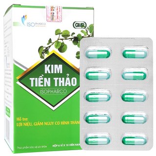 KIM TIỀN THẢO ISOPHARCO – Hỗ trợ điều trị sỏi thận (hộp 60 viên)