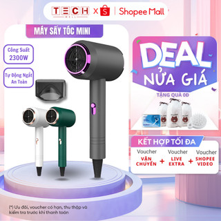 Máy sấy tóc mini 2 chiều nóng lạnh tạo kiểu công suất 1000W chuẩn salon GODWELL