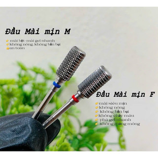 Đầu mài chuẩn titan mỹ đầu mài mịn, phá gel, phá bột bo viền xanh đỏ