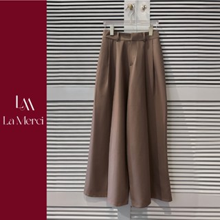  LA MERCI Quần Cotton cao cấp Suông Xếp 1 Ly Dài Thanh Lịch Đi Làm Đi Chơi Dễ Phối Đồ QU04M 