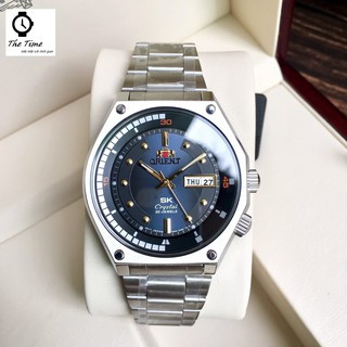 Đồng hồ nam orient sk mặt lửa huyền thoại vỏ bạc cao cấp automatic . case 41mm. 3atm