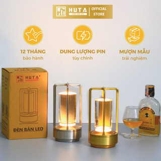 Đèn bàn led quầy bar nhà hàng huta light for life resnen cảm ứng tích điện điều chỉnh ánh sáng vàng
