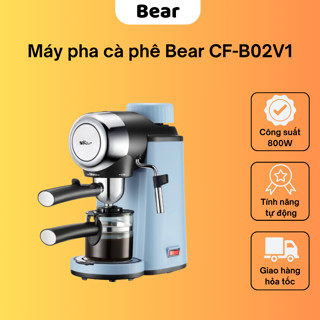 Máy pha cà phê Bear CF-B02V1  tự động pha cà phê, chất liệu inox sang trọng hiện đại