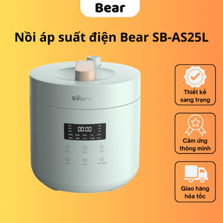 Nồi Áp Suất Bear SB-AS25L Nồi Áp Xuất Đang Năng, Công Suất 600W Hàng Chính Hãng