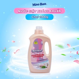 Nước giặt kháng khuẩn Mao Bao chai 2Kg hương hoa bách lý khử mùi, nấm mốc, dành cho da nhạy cảm