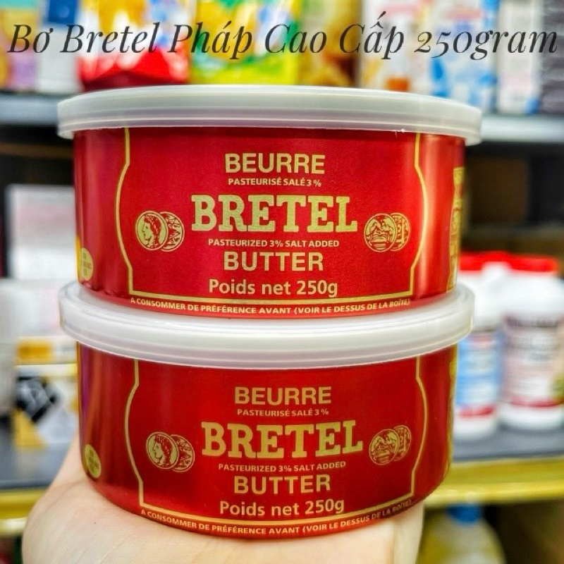 Bơ Bretel Pháp hộp 250gram