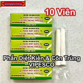(10 Viên) Thuốc Diệt Kiến Và Côn Trùng VIPESCO Dạng Viên Phấn An Toàn Hiệu Quả