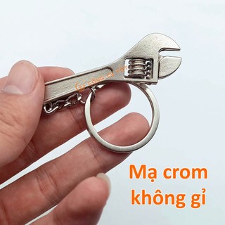 Móc khóa bằng kim loại hình mỏ lết mini thiết kế sáng tạo 65mm