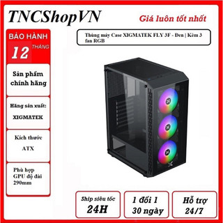 Xigmatek fly 3f - gaming atx, kèm 03 fan xigmatek z20f
