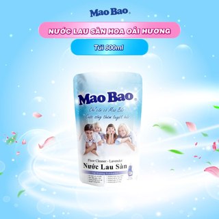 Nước Lau Sàn Mao Bao Hương Oải Hương túi 600ml sạch nhanh sáng bóng, không rít chân, an toàn cho da