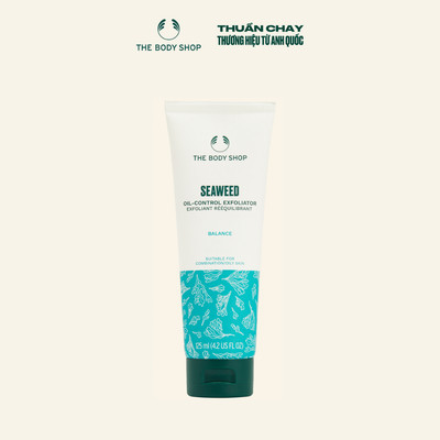 Sữa Rửa Mặt Tẩy Tế Bào Chết Tảo Biển Exfoliating Cleanser Seaweed 125ML The Body Shop