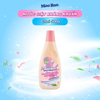 Nước giặt kháng khuẩn Mao Bao chai 500g Hương hoa bách lý khử mùi, nấm mốc, loại bỏ 99.9% vi khuẩn