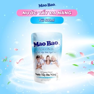 Nước Tẩy Đa Năng Mao Bao túi 600ml tẩy nhà bếp, tẩy vết ố, tẩy dầu mỡ, gỉ sét trên mặt kính, gạch men, mùi thơm tươi mát