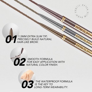 [CHÚ Ý XẢ KHO DATE 10/09 - 15/10/2024] Chì mày YOU Extra Slim Brow Pencil 0.06g