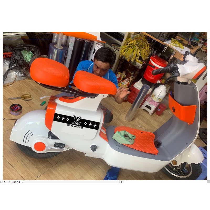 tem xe đạp điện mini QJIANG VC decal nhiều màu trang trí xe mẫu VL