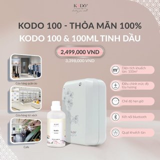 Bộ Máy Khuyếch Tán Kodo 100 Và 100ml Tinh Dầu Kodo Làm Thơm Phòng, Spa, Nhà Cửa, Văn Phòng