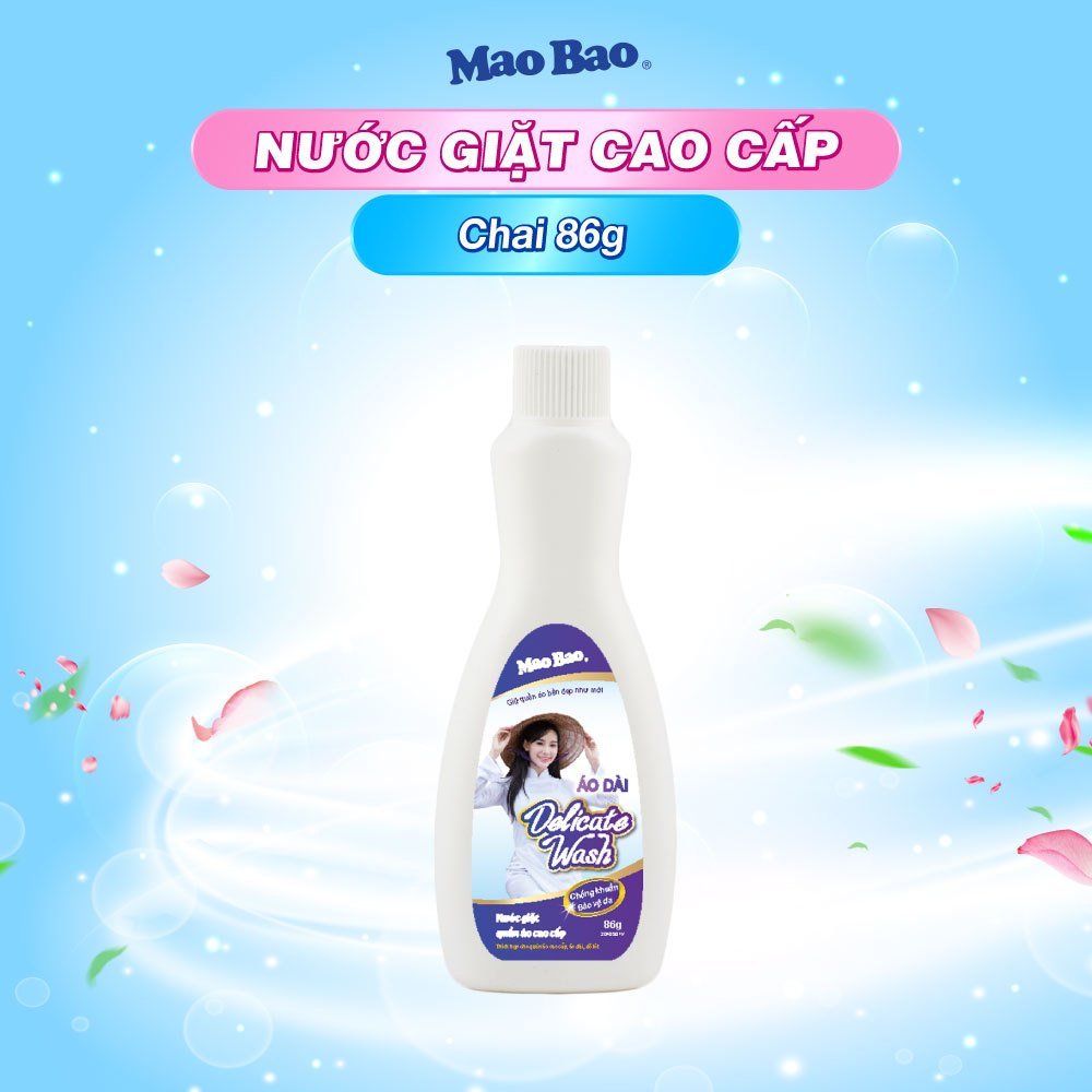 Nước giặt đồ lót Mao Bao 86g cao cấp dành cho vải đặc biệt, áo dài, áo vest, quần áo trẻ em, khử mùi, kháng khuẩn