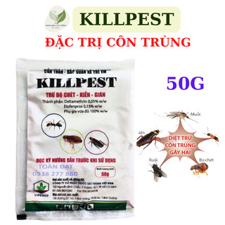Thuốc diệt mối, kiến- đặc trị kiến, dán - trị côn trùng- killpest - thuốc trị bọ chét, rận, rệp gói 50g