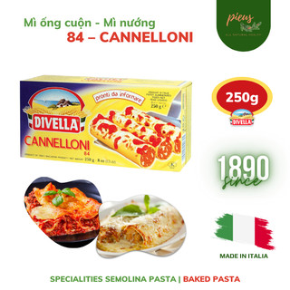 Mỳ ống cuộn cannelloni divella số 84 250g - mì pasta nướng baked pasta nhập khẩu ý | pieus house