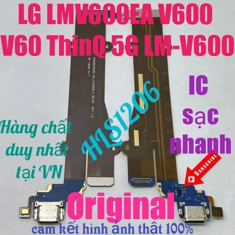 Cáp nối bo chân sạc LG V60 V60 thinQ