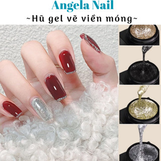  Gel nhũ viền gel sơn móng tay 4 màu lấp lánh 5ml  ANGELA NAIL 