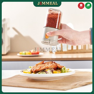 Lọ Thủy Tinh Đựng Gia Vị 2in1 Vuông Roborobo Bấm Nút Định Lượng Và Kiểu Rắc Dung Tích 180ml Đa Năng