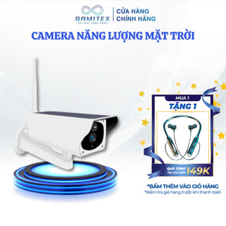 Camera Năng Lượng Mặt Trời 1080P HD WiFi Đôi Nguồn Sáng Phát Hiện Chuyển Động 2 Chiều [GD809]