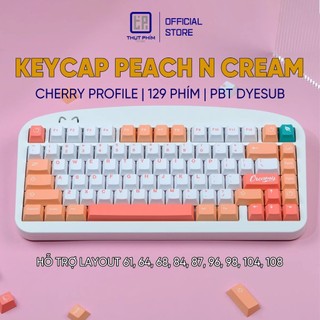 Keycap CMK Peach n Cream nút bàn phím cơ – Thụt Phím Store