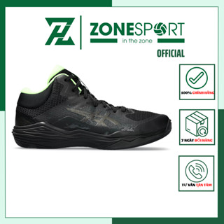  Giày Asics Nova Flow 2 Đen - Giày Bóng Chuyền Bóng Rổ cổ cao ôm chân đế đệm gel giảm chấn đàn hồi 