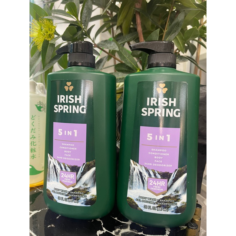 Sữa tắm gội toàn thân cho nam Irish Spring 5 in 1 887 ml