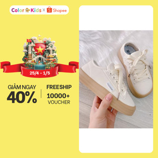 [Mã COLORKIDS giảm 15k đơn 50k] Giày Thể Thao Đế Mềm Cho Cả Bé Trai Và Bé Gái - chất liệu da lì mềm mại - Color and Kids