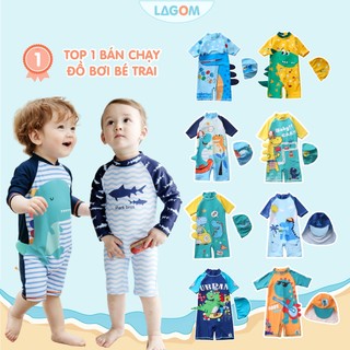 [7-23kg| 50 Mẫu] Đồ Bơi Bé Trai Mẫu Khủng Long Cá Mập | Bộ Bơi Liền Thân Bé Trai Từ 1-5 Tuổi