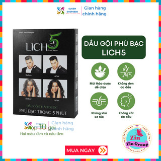 Lich 5 Dầu gội nhuộm tóc thảo dược tự nhiên