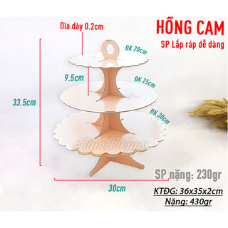 Kệ bánh sinh nhật cupcake 3 tầng