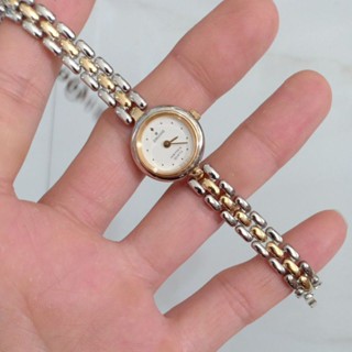 đồng hồ si thụy nữ hiệu JUNGHANS ASTRA demi mạ vàng nhỏ xinh độ mới cao 95%