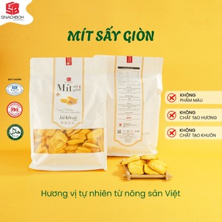 Hoa quả sấy khô SNACKBOX mít sấy giòn túi 500g giòn xốp thơm ngọt