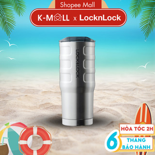 Ly giữ nhiệt Lock&Lock 550ml Bumper Tumbler LHC4139SLV , thép không gỉ, miệng ly rộng - K-MALL