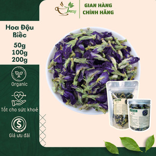  200g Trà Hoa Đậu Biếc Sấy Khô Nguyên Bông - Trà thảo mộc Treesy - Trà hoa quả 