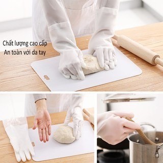 Bao tay rửa chén cao su hình hươu siêu dai