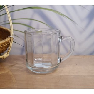 6 Cái Ly Thuỷ Tinh UG 345 295ml Thái Lan, sọc quai cầm chuyên dùng uống trà