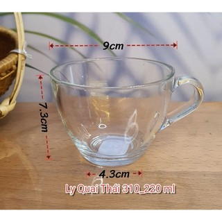 Bộ 6 Cái Ly Thuỷ Tinh UG 310, Bộ 06 Cái Ly LG - 300207 Lucky 220ml Thái Lan