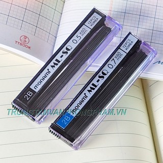 Ruột bút chì bấm Monami 0.5mm 0.7mm dùng thay cho bút chì 0.5mm 0.7mm