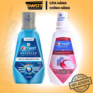 Nước súc miệng Mỹ Crest Advanced Complete Care 1L Nước súc miệng diệt sạch vi khuẩn hơi thở thơm mát